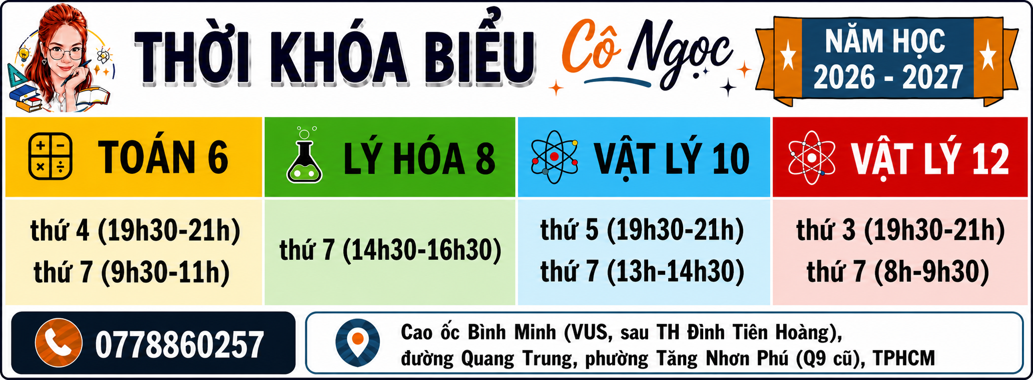 Thời khóa biểu trung tâm KLMS